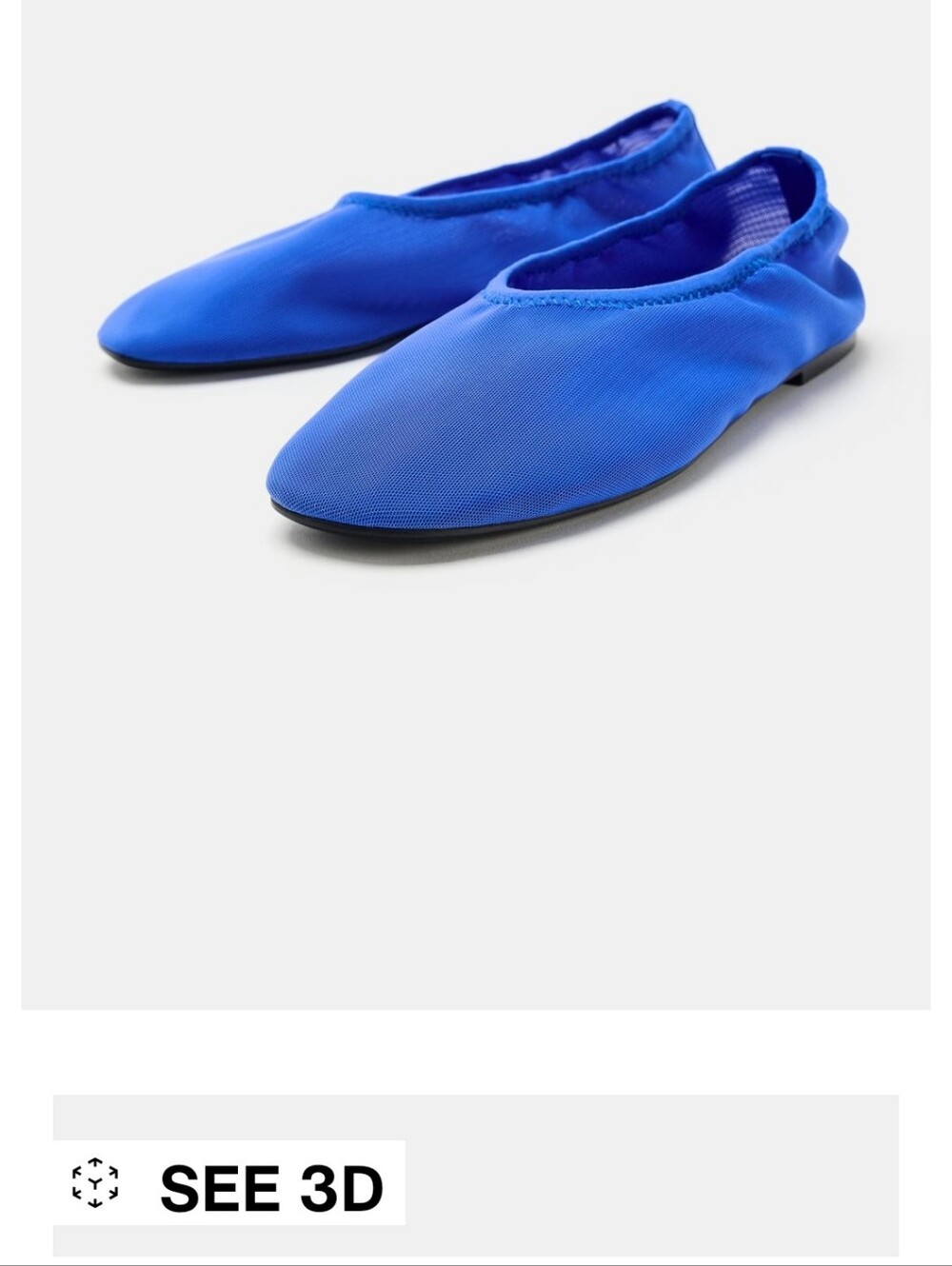 Zara Mesh Ballet Flats